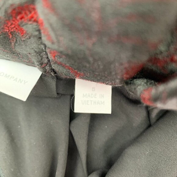 New York & Co Midi Skirt Size 8 Floral Jacquard Midi Party Wedding - Picture 3 of 12